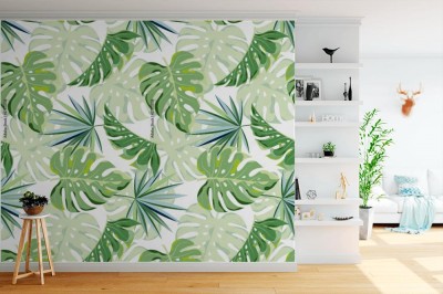 Fototapeta Tropikalny liść palmowy