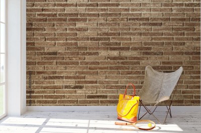 Fototapeta Brązowy mur z cegły