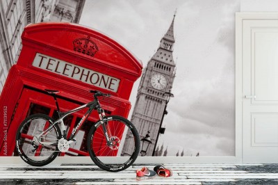 Fototapeta Budka telefoniczna w mieście Londyn
