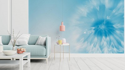 Fototapeta do sypialni z kwiatem mniszka lekarskiego