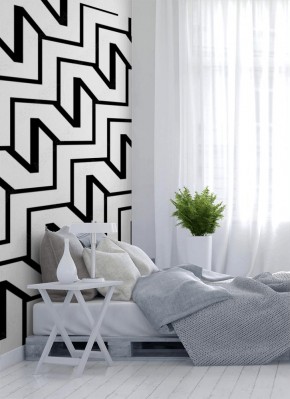 Fototapeta - Monochromatyczny zygzak