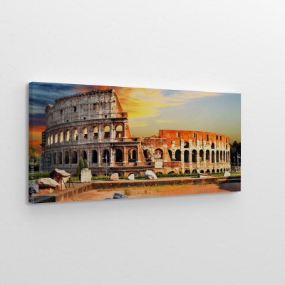 Obraz na płótnie wielkie Koloseum o zachodzie słońca, Rzym