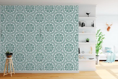 Tapeta do sypialni w ornamenty