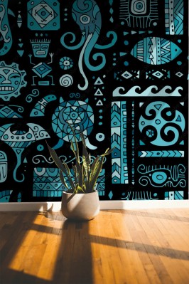 Fototapeta Ręcznie robiony ornament etniczny