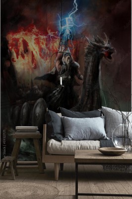 Fototapeta bóg błyskawicy