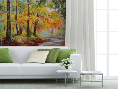 Fototapeta Pejzaż - kolorowy jesienny las