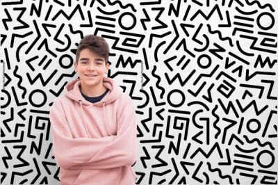 Fototapeta Wzór lat 80