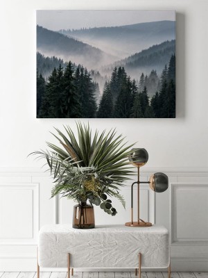 Obraz na płótnie Dolina we mgle