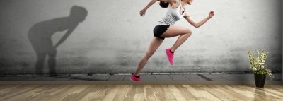 Fototapeta Ścigać się z cieniem