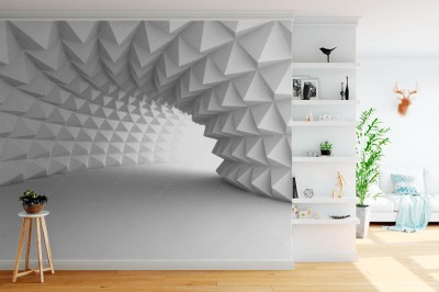 Fototapeta Abstrakcjonistyczny tunel 3D