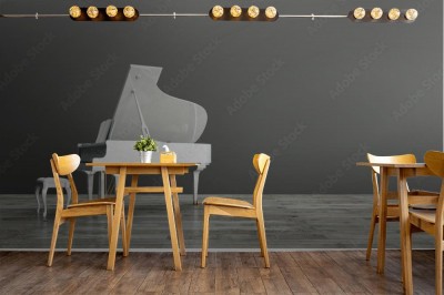 Fototapeta Fortepian w eleganckim wnętrzu