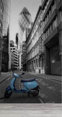 Fototapeta Londyn - hulajnoga i wieża szwajcarska