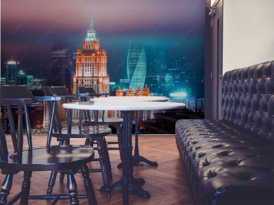 Fototapeta Miasto Moskwa z lotu ptaka