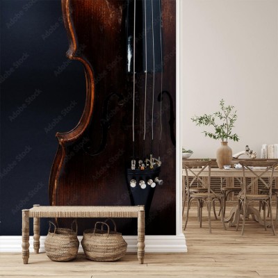 Fototapeta Skrzypce na ciemnym tle