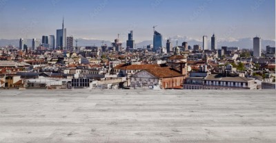 Fototapeta Skyline w Mediolanie we Włoszech