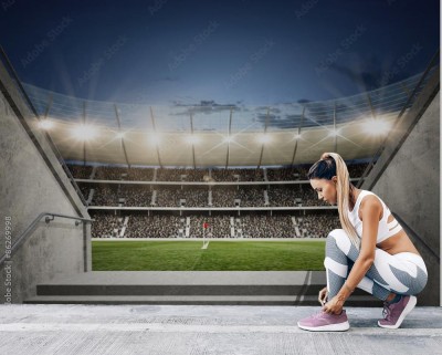 Fototapeta Stadion z widokiem z nawy głównej