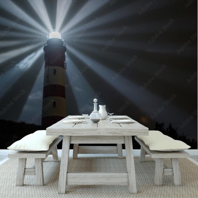 Fototapeta Świecąca latarnia morska