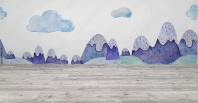 Fototapeta z panoramicznym wzorem dla dzieci