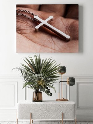 Obraz na płótnie Srebrny Krzyż