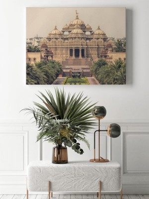 Obraz na płótnie Swaminarayan Akshardham kompleks indyjskiej świątyni w New Delhi w Indiach