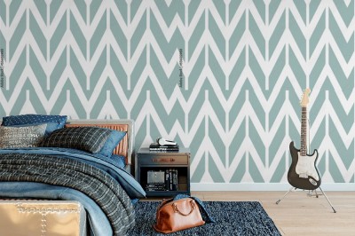 Tapeta  - zygzakowaty tło w stylu vintage