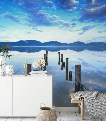 Fototapeta Toskańskie błękitne jezioro