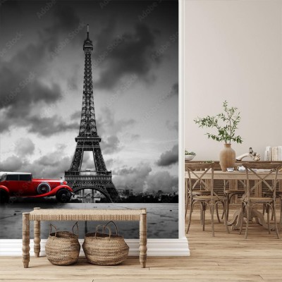 Fototapeta Wieża Effela w Paryżu w ujęciu retro