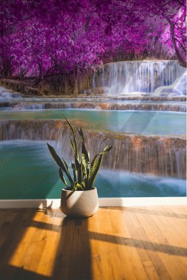 Fototapeta Wodospad w lasach tropikalnych