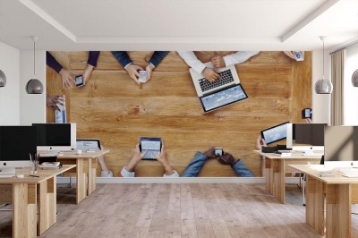 Fototapeta Ludzie biznesu pracujący w biurze