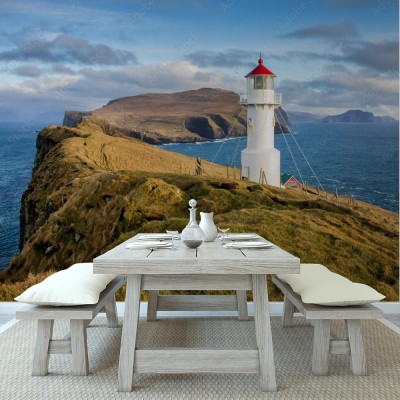 Fototapeta Latarnia Mykines Holmur