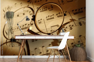 Fototapeta Nuty z okularami