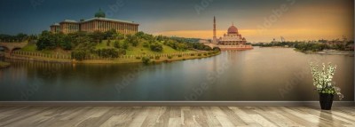 Fototapeta Zachód słońca nad meczetem