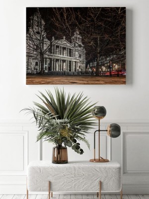 Obraz na płótnie Katedra Świętego Pawła w nocy