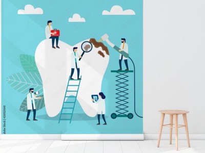 Fototapeta Dentyści leczący zęby