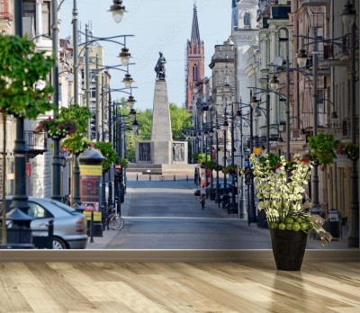 Fototapeta ul Piotrkowska w Łodzi
