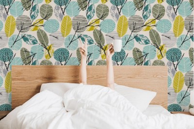 Fototapeta z abstrakcyjnym jesiennym wzorem