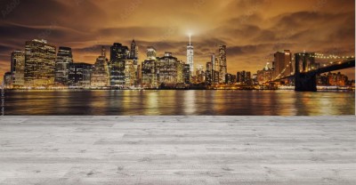 Fototapeta Manhattan o zachodzie słońca