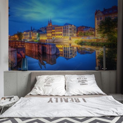 Fototapeta Opole widok miasta nocą