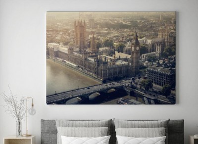 Obraz na płótnie Widok z lotu ptaka miasta Londyn
