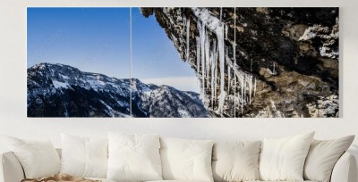 Obraz na płótnie Zimowy krajobraz górski