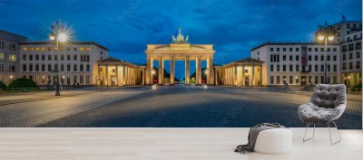 Fototapeta Brandenburg Gate panorama przy Pariser Platz