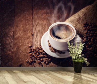 Fototapeta Filiżanka aromatycznej kawy