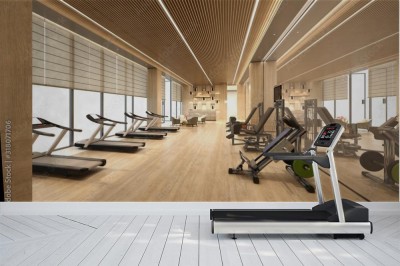 Fototapeta Siłownia 3D