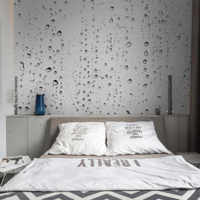 Fototapeta Tekstura Krople deszczu na szybie