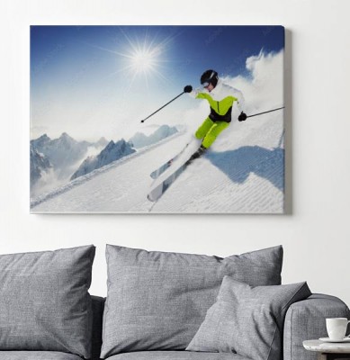 narciarz-w-gorach
