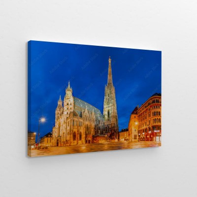 Obraz na płótnie Wiedeń, Austria, Europa: Katedra św Szczepana lub Stephansdom, Stephansplatz