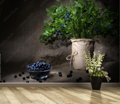 Fototapeta Jagody w wazonie