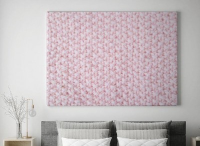 Obraz na płótnie Dzianinowy różowy wzór