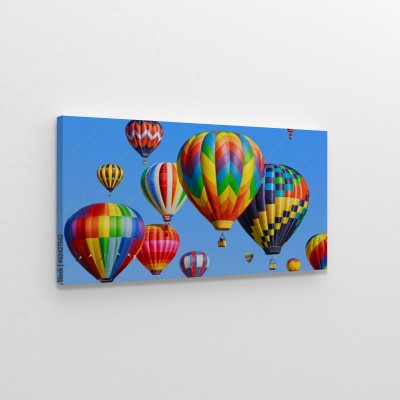 Obraz na płótnie Kolorowe balony na ogrzane powietrze