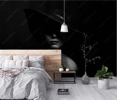 Fototapeta Kobieta i dużo czerni